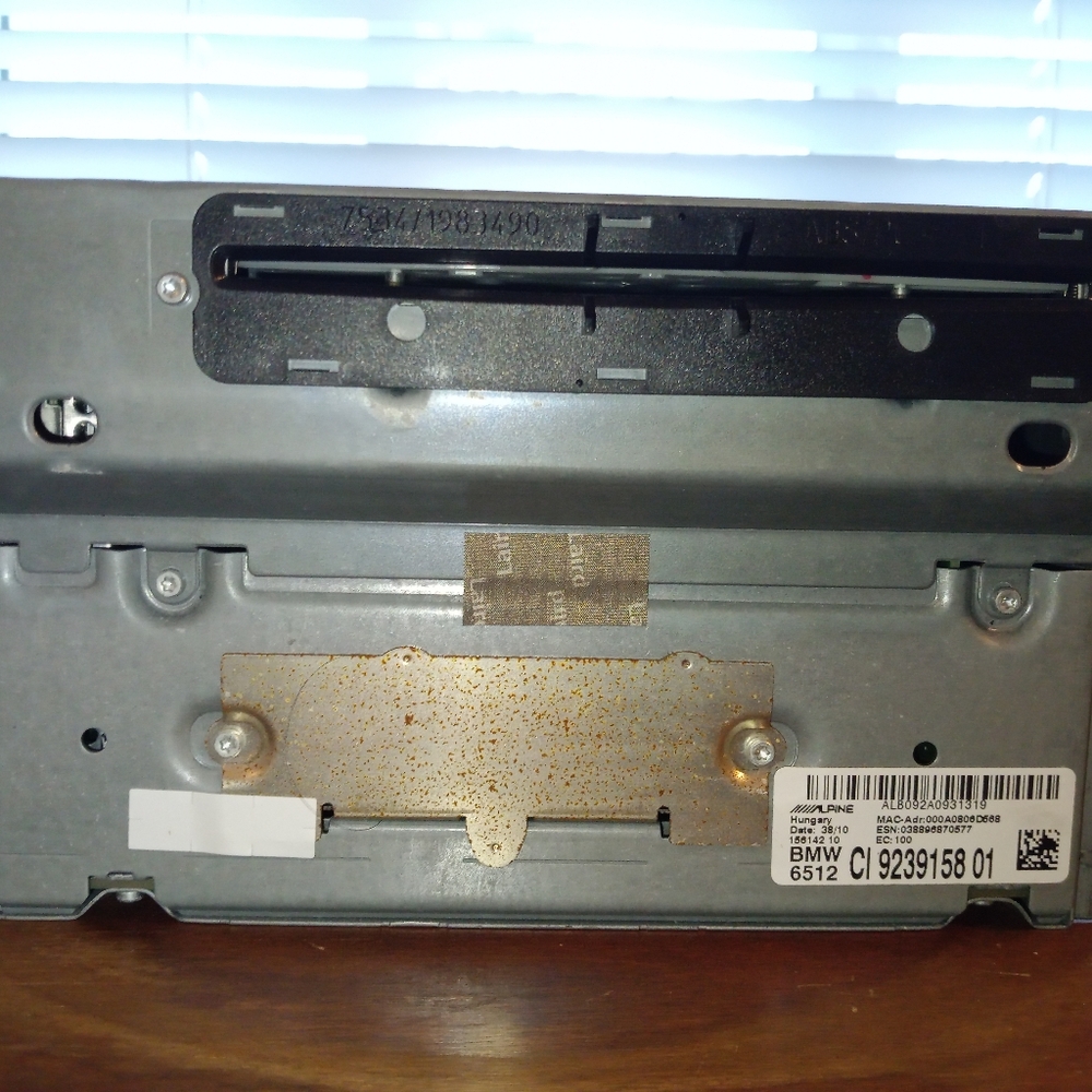 BMW 5-series radio with navigation